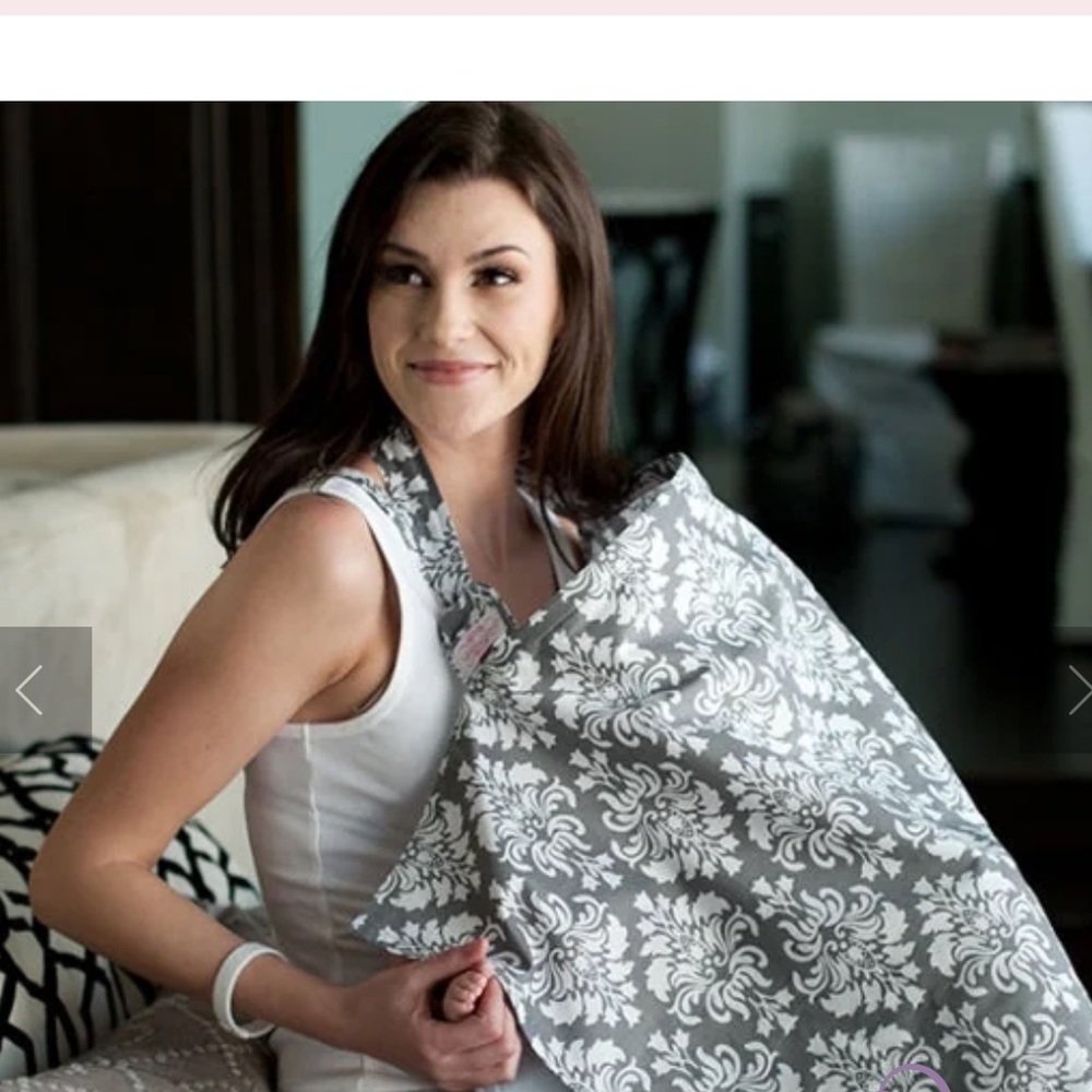 Udder Covers Gracy grey and white Nursing cover